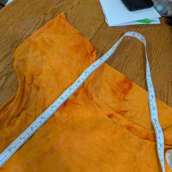Orange Tie Dye Swim Lower Cover (I06) - Picture 7 of 8